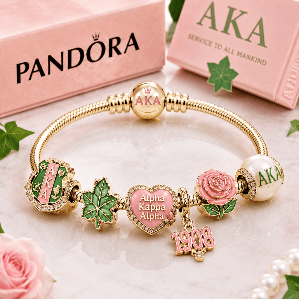 AKA Gold Charm Bracelet Set BMD