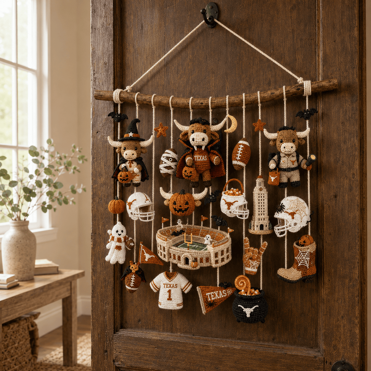 TLH Halloween Crochet Wall Hanging HTTT