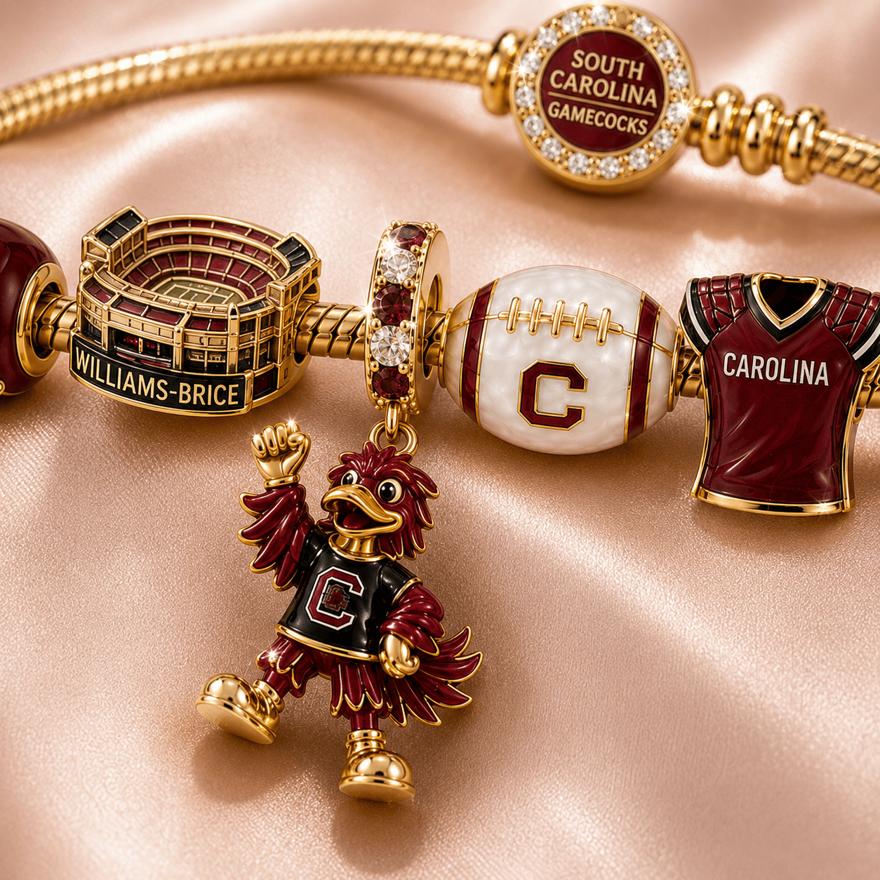 SCG Gold Charm Bracelet Set TMH