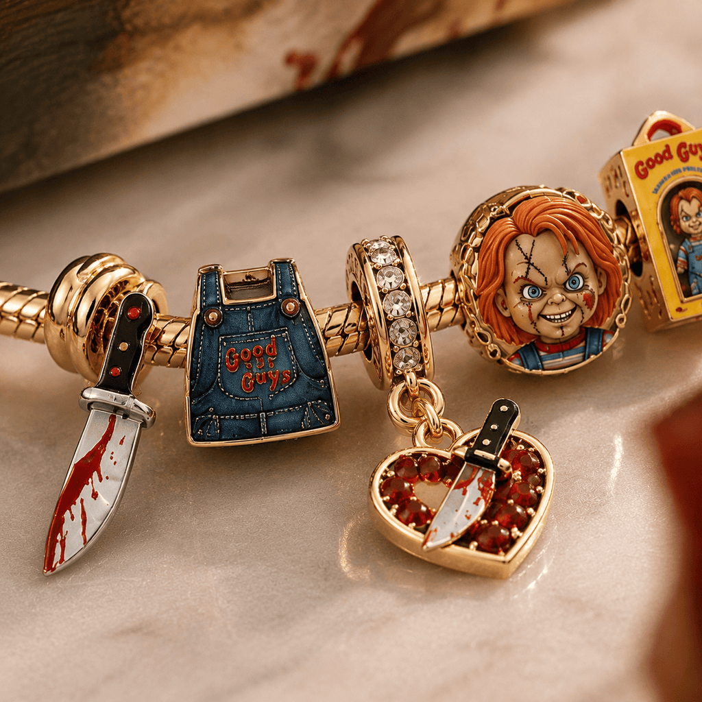 CKY Gold Charm Bracelet Set TTN